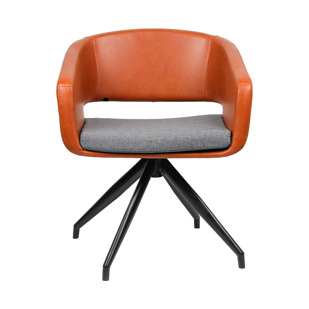 FH-85004 Wear-resistant and dirt-resistant leather leisure chair hotel negotiation chair