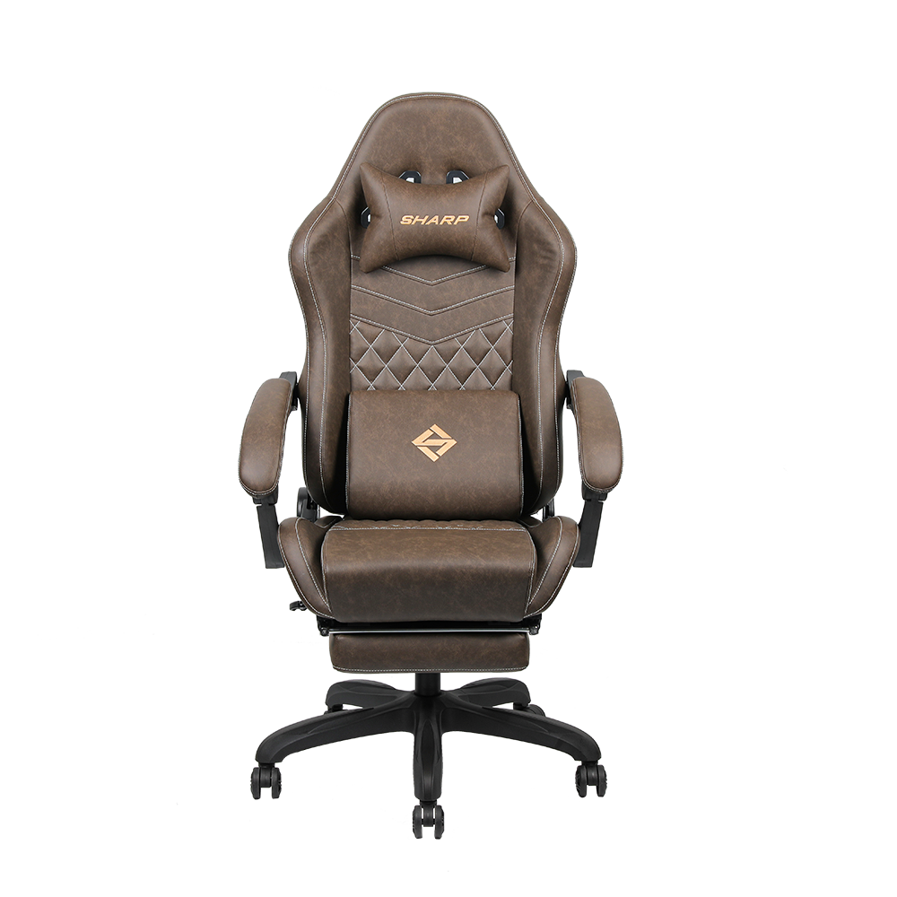 FH-8354 Gaming chair with footrest home sedentary comfort gaming chair with lifting backrest