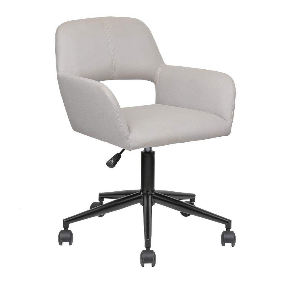 Swivel leather leisure chair: flexible adjustment, enjoy freedom